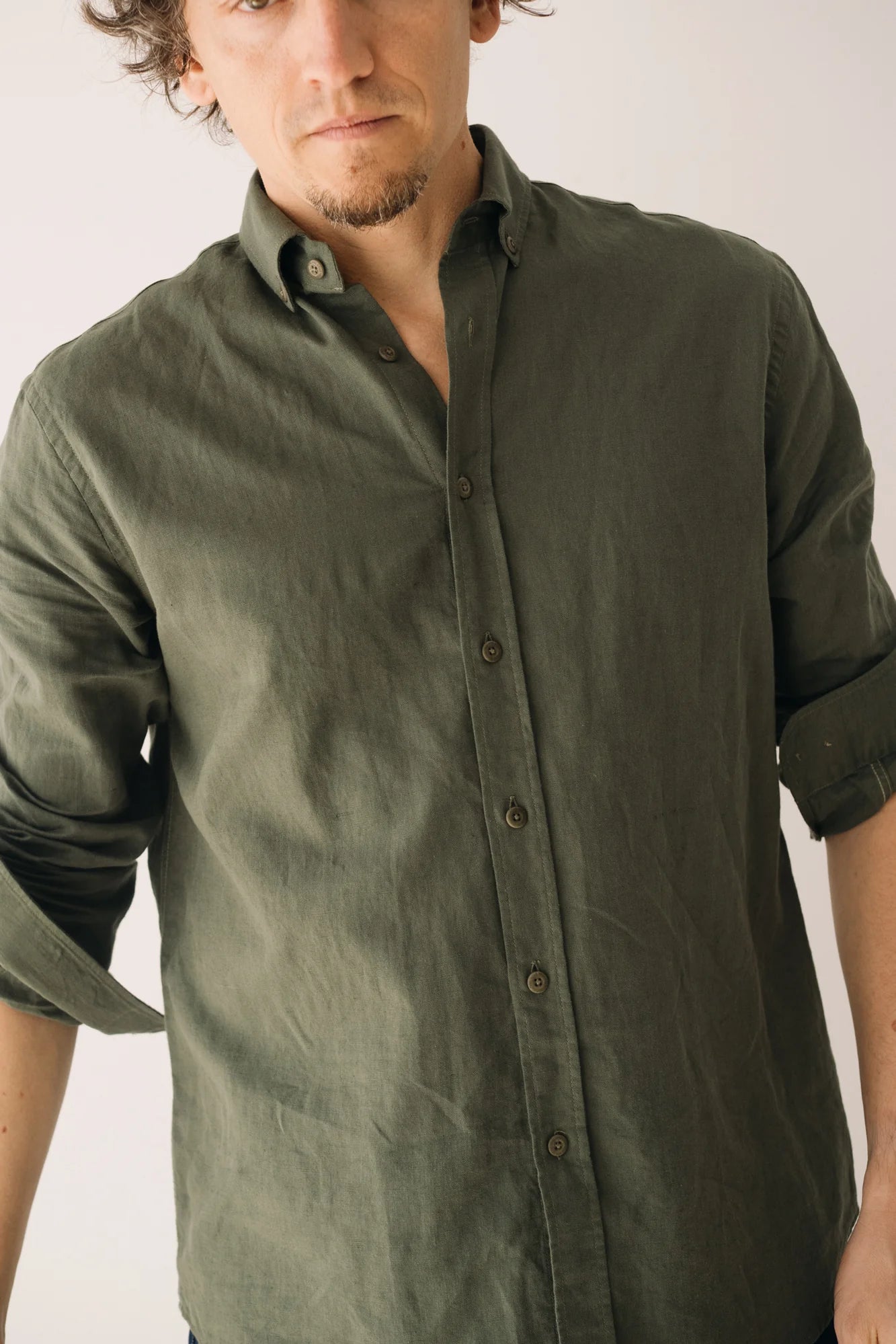 Hugo Poplin Shirt Made Of Linen and Organic Cotton