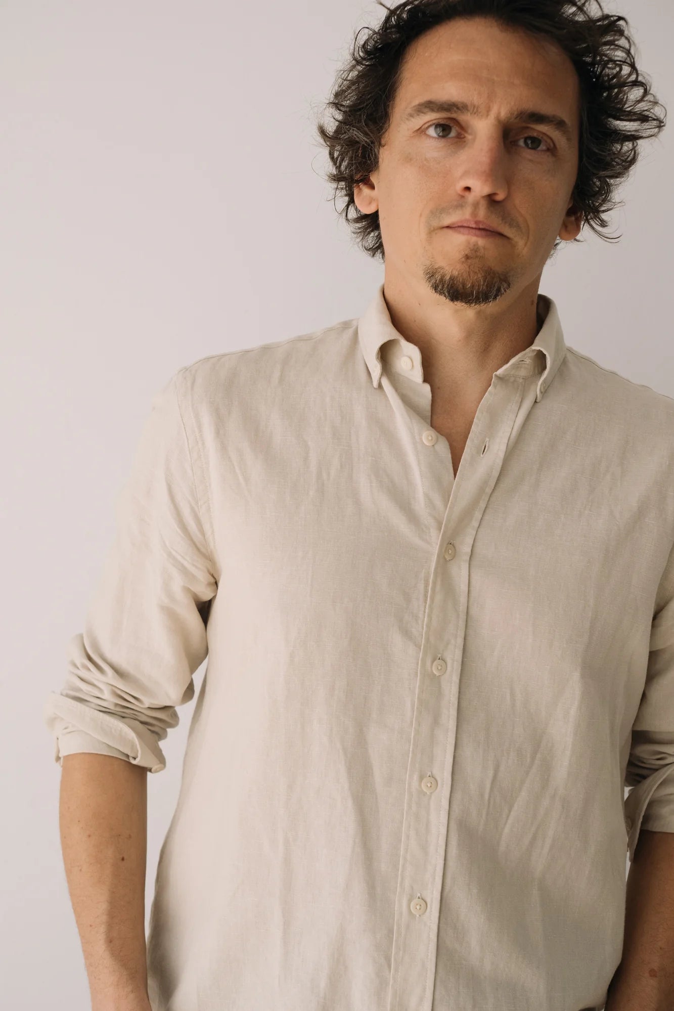 Hugo Poplin Shirt Made Of Linen and Organic Cotton