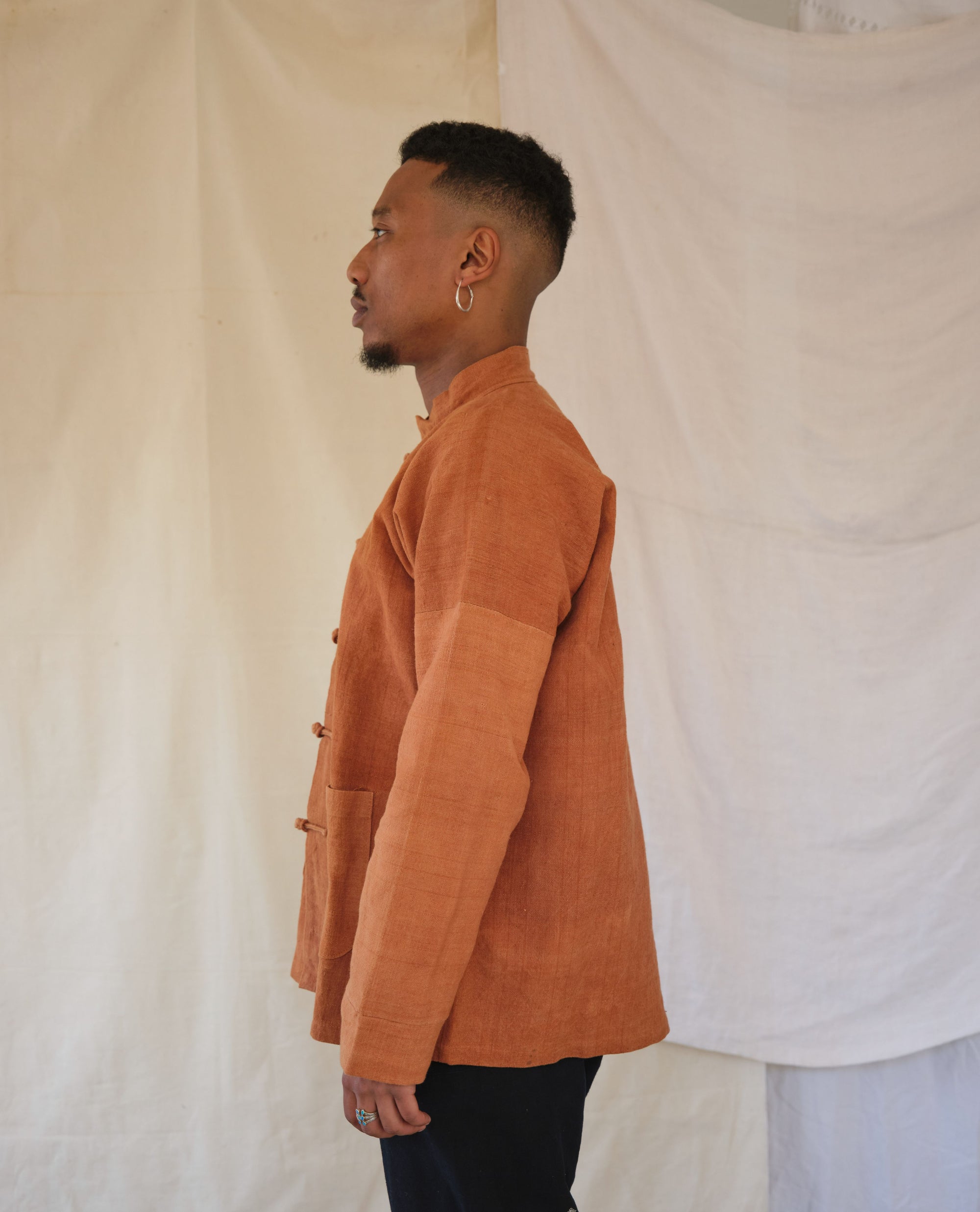 Daily Jacket Made Of Yam Dyed Cotton