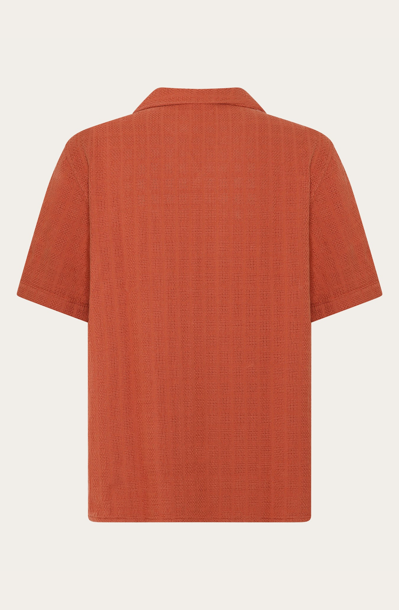 Structure Short Sleeve Shirt Made Of Organic Cotton