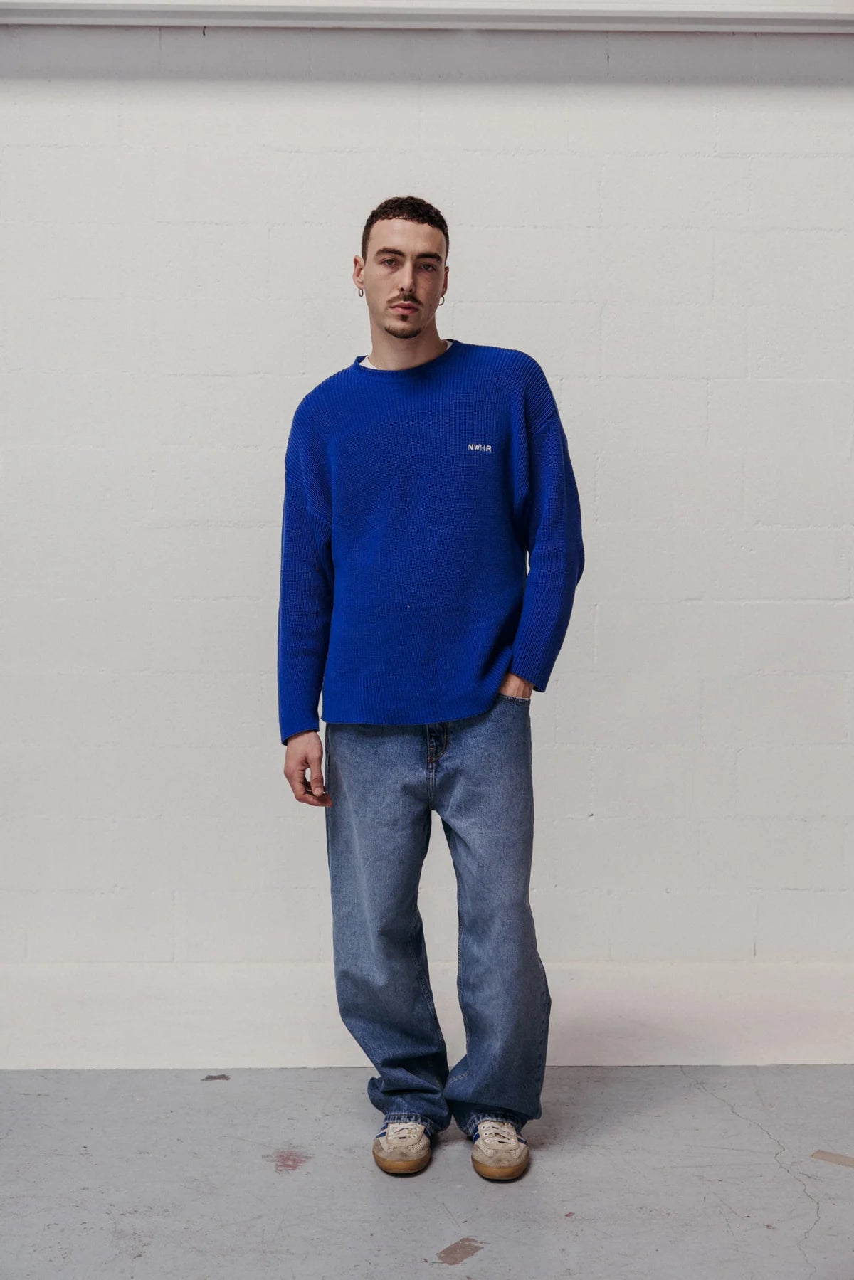 Light Blue Sweater Made Of Organic Cotton
