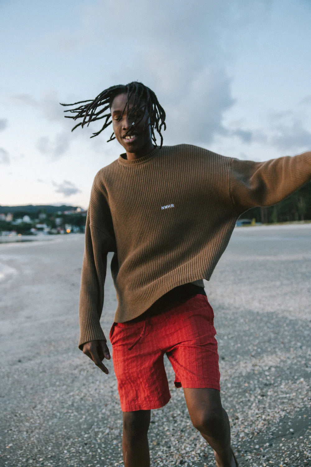 Light Brown Sweater Made Of Organic Cotton