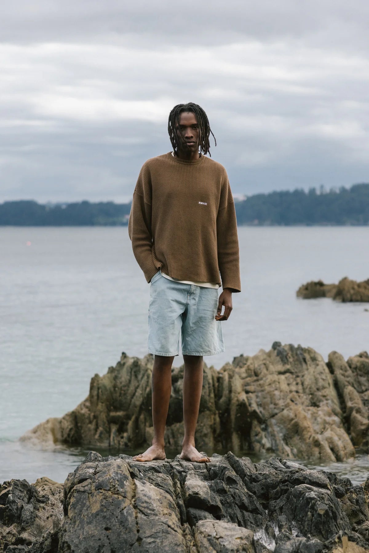 Light Brown Sweater Made Of Organic Cotton