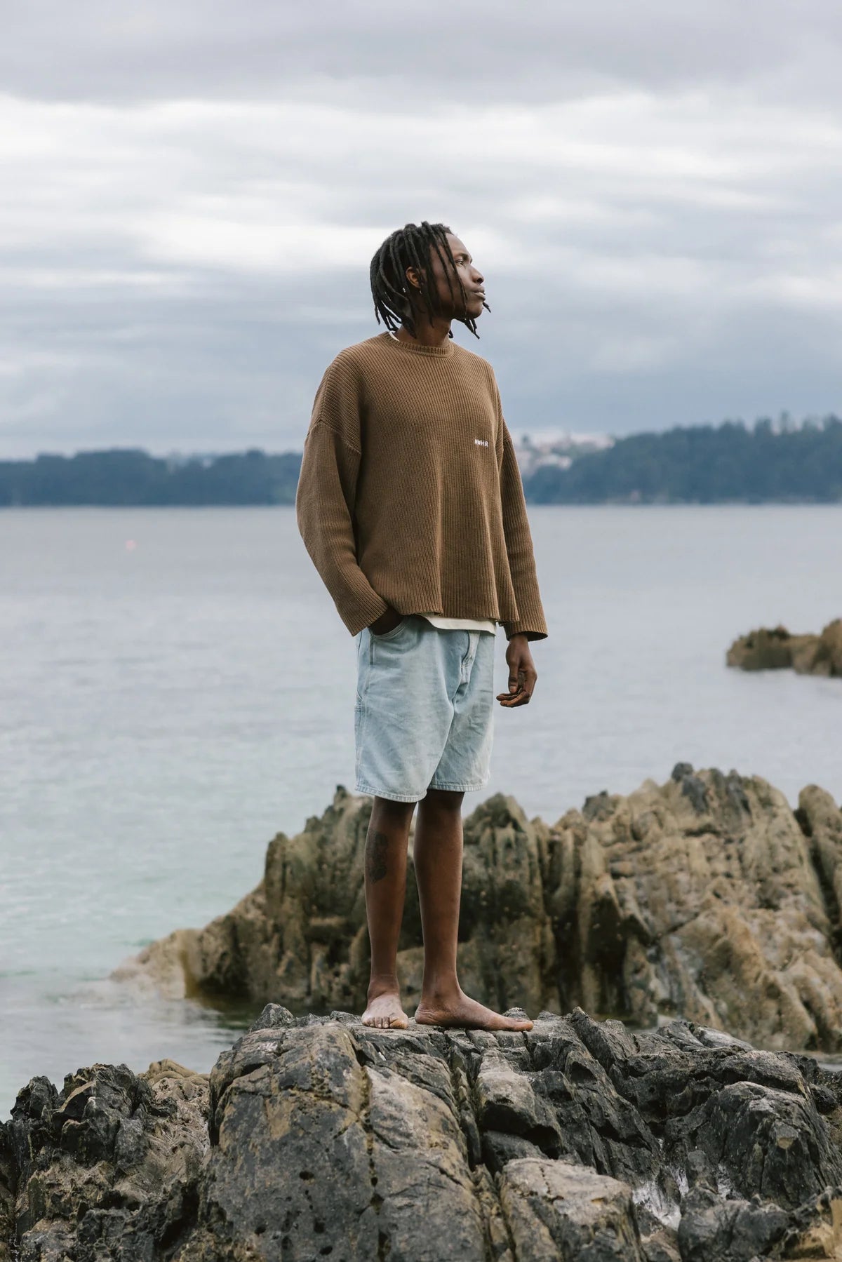 Light Brown Sweater Made Of Organic Cotton