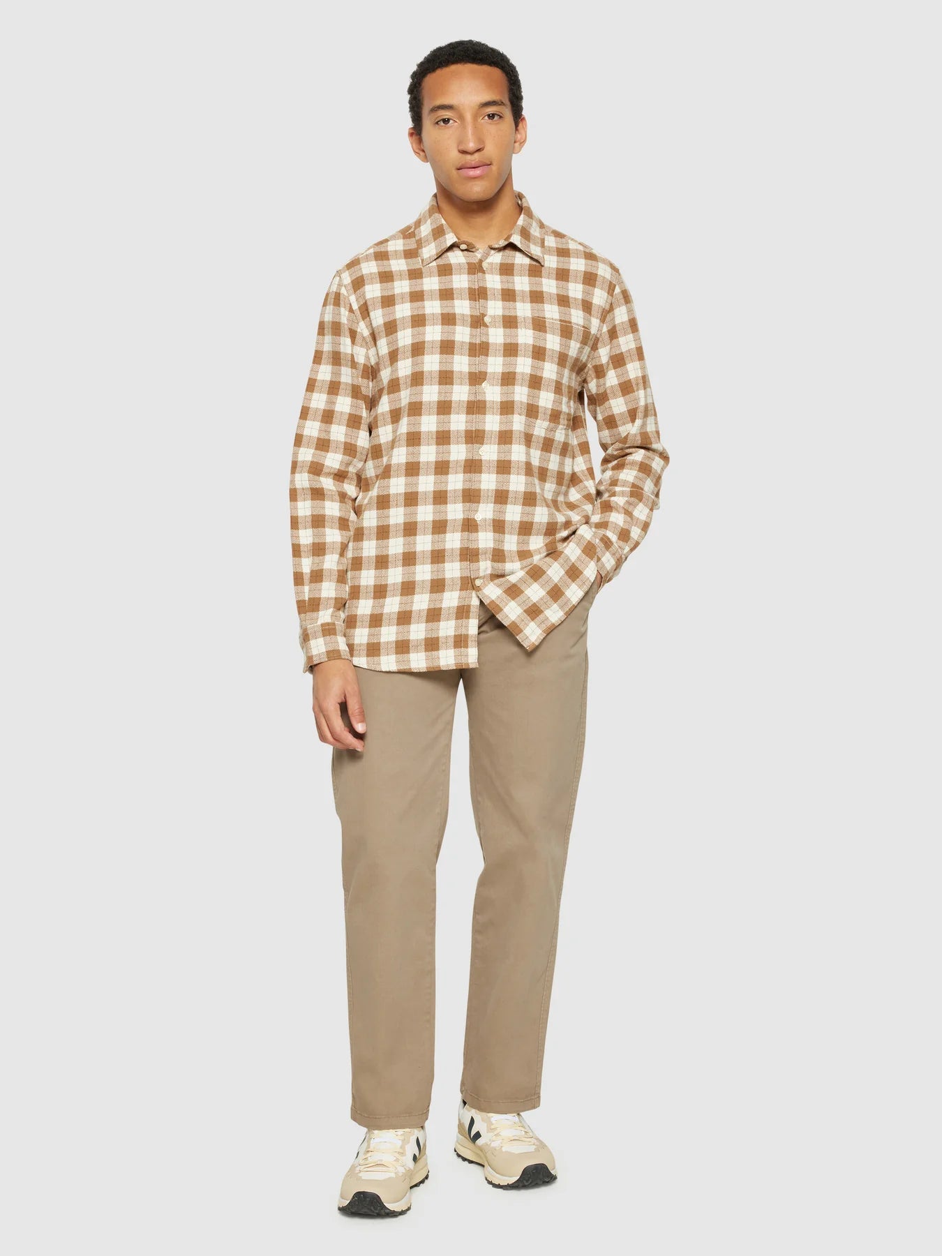 Loose Fit Checkered Shirt Made Of Organic Cotton