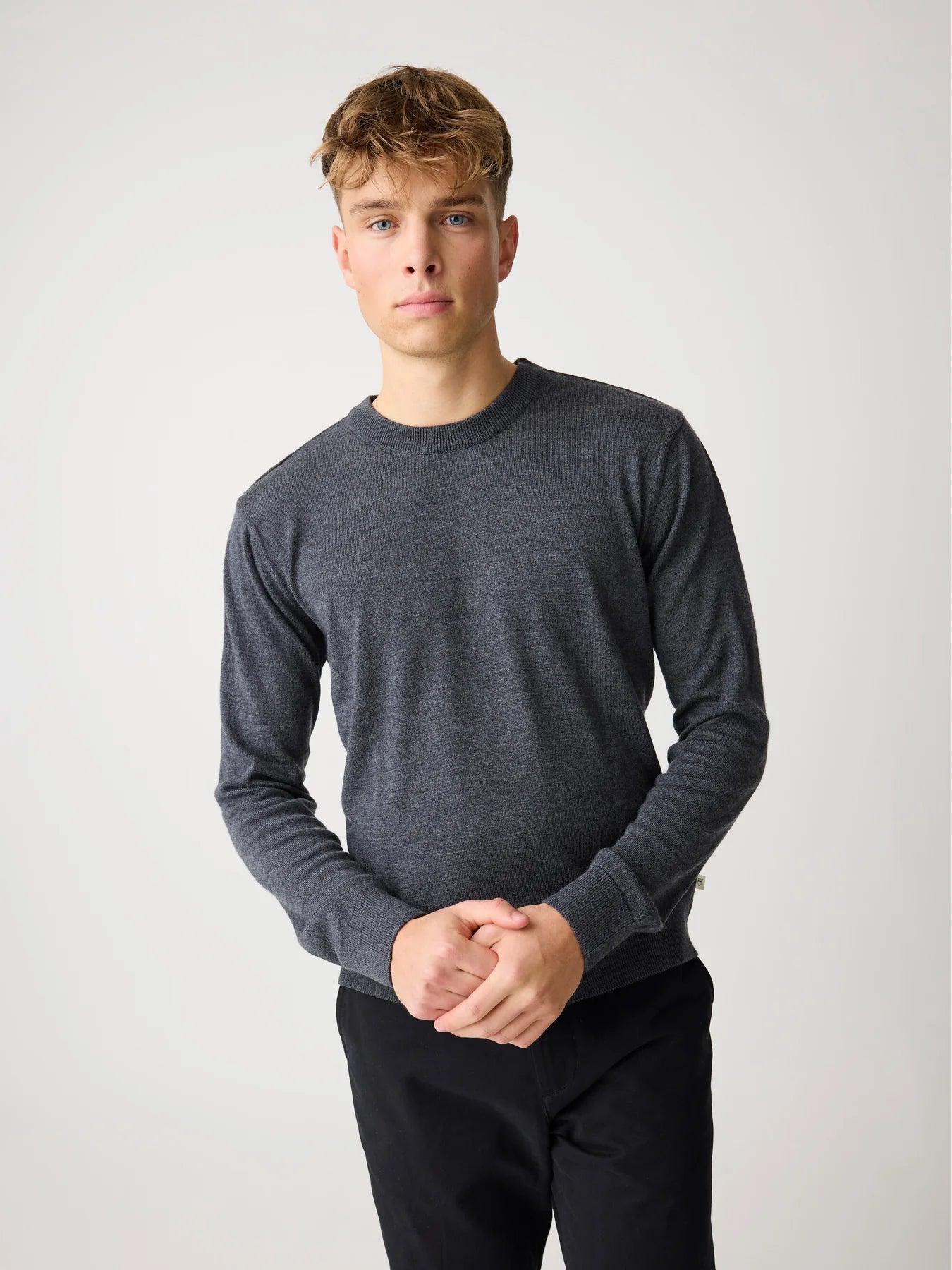 Regular Knit Crew Neck Made Of Merino Wool
