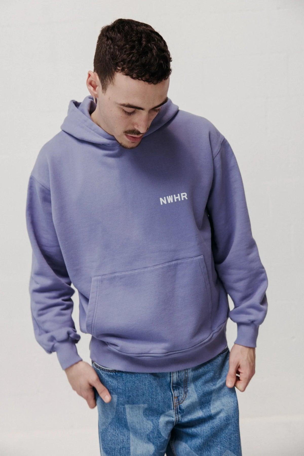 Lilac Washed Hoodie Made Of Organic Cotton