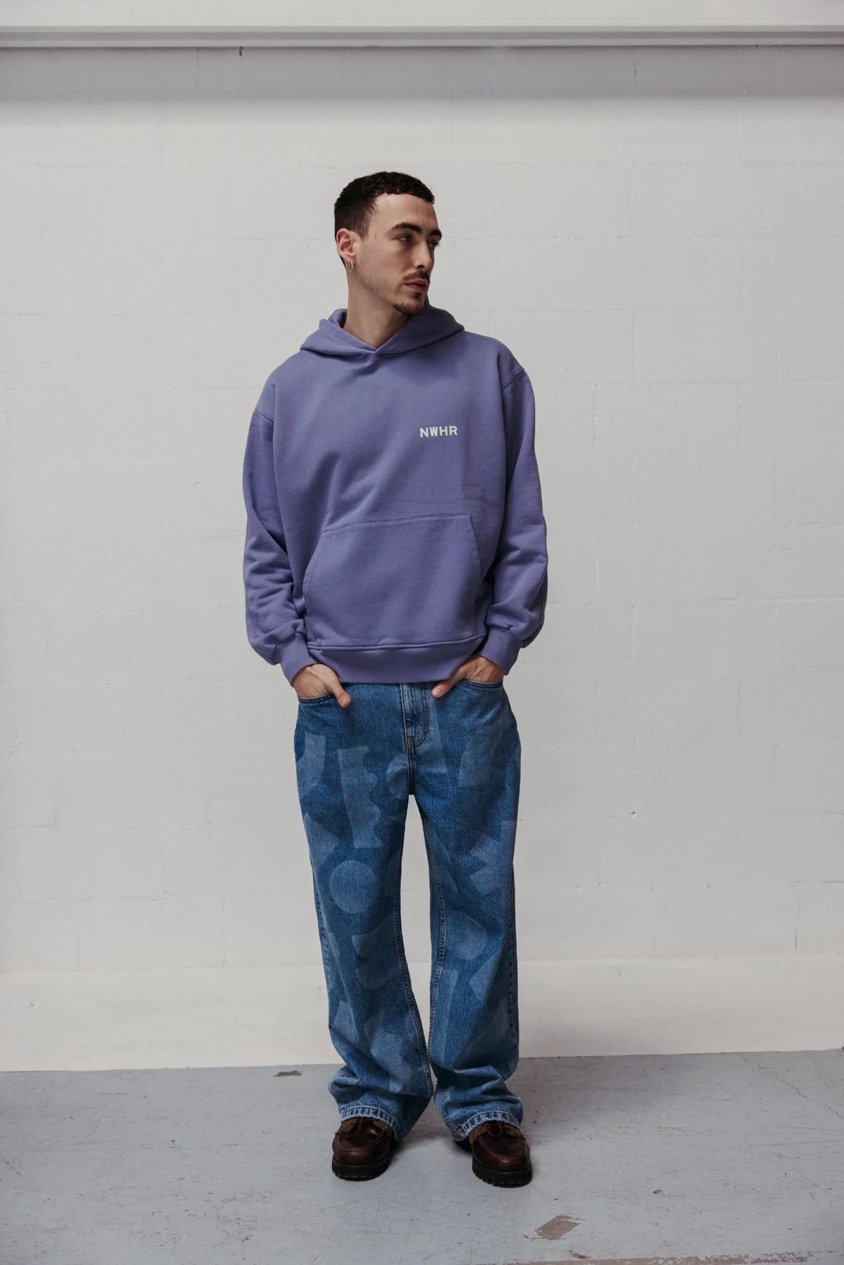 Lilac Washed Hoodie Made Of Organic Cotton