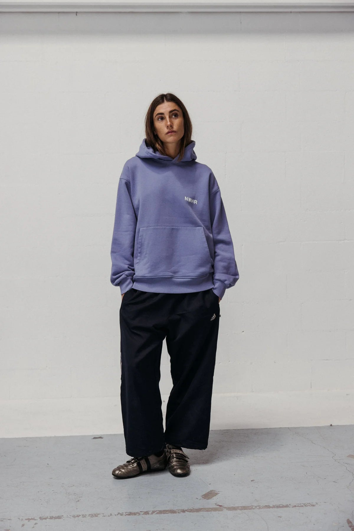 Lilac Washed Hoodie Made Of Organic Cotton