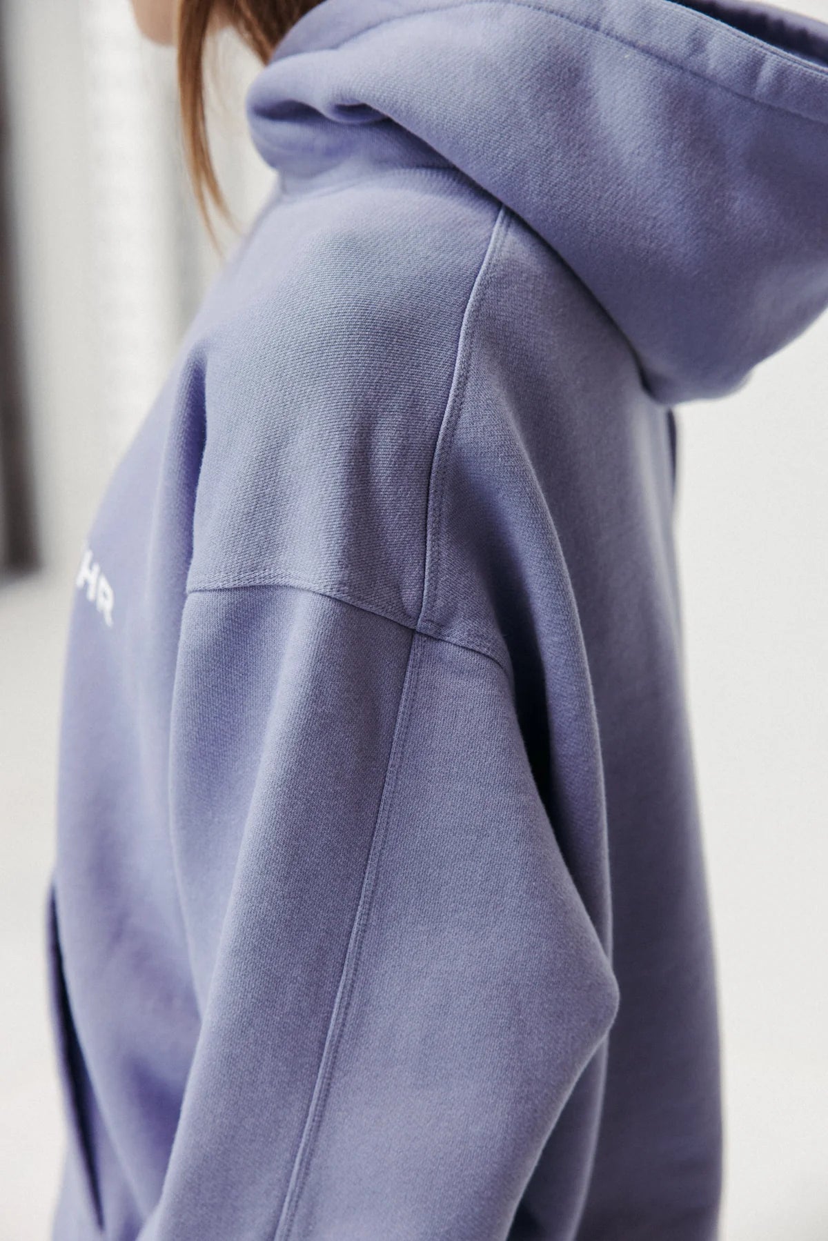 Lilac Washed Hoodie Made Of Organic Cotton