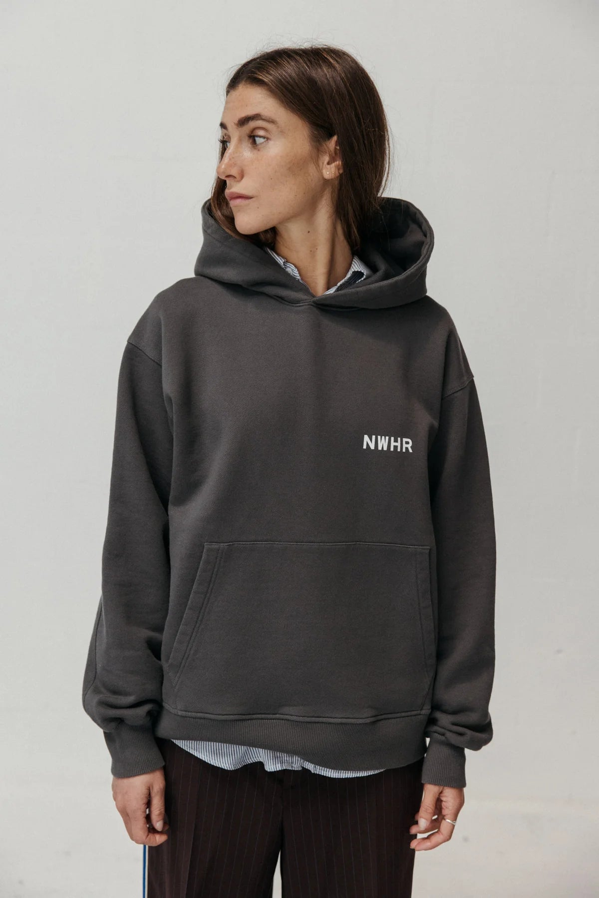 Lilac Washed Hoodie Made Of Organic Cotton