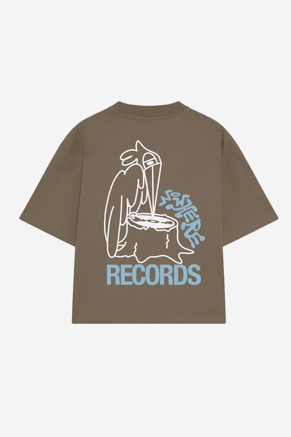 Records Wood T-Shirt Made Of Organic Cotton