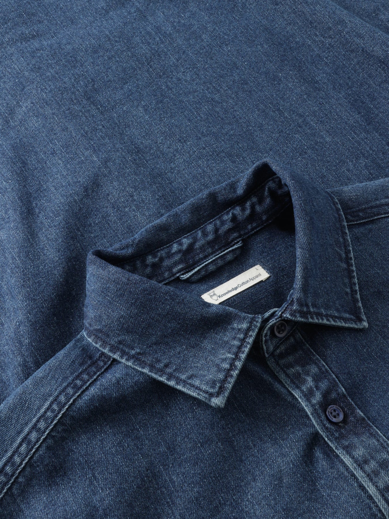 Natural Indigo Denim Shirt Made Of Organic Cotton