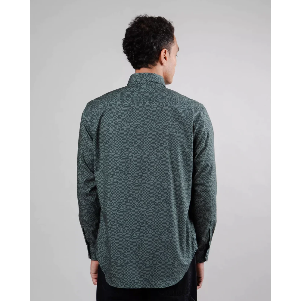 Brava Fabrics Pixel Regular Shirt Green