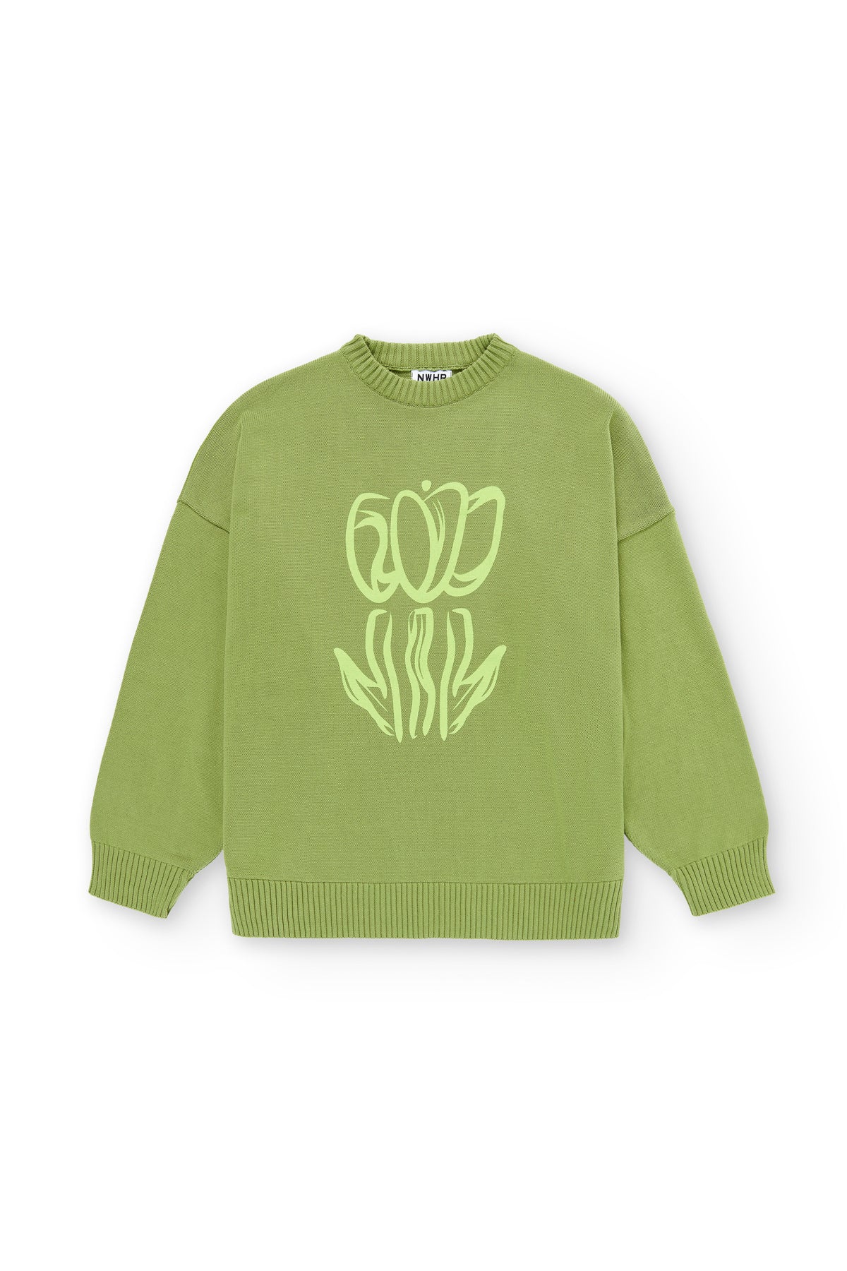 Printed Tulip Sweater Made Of Organic Cotton