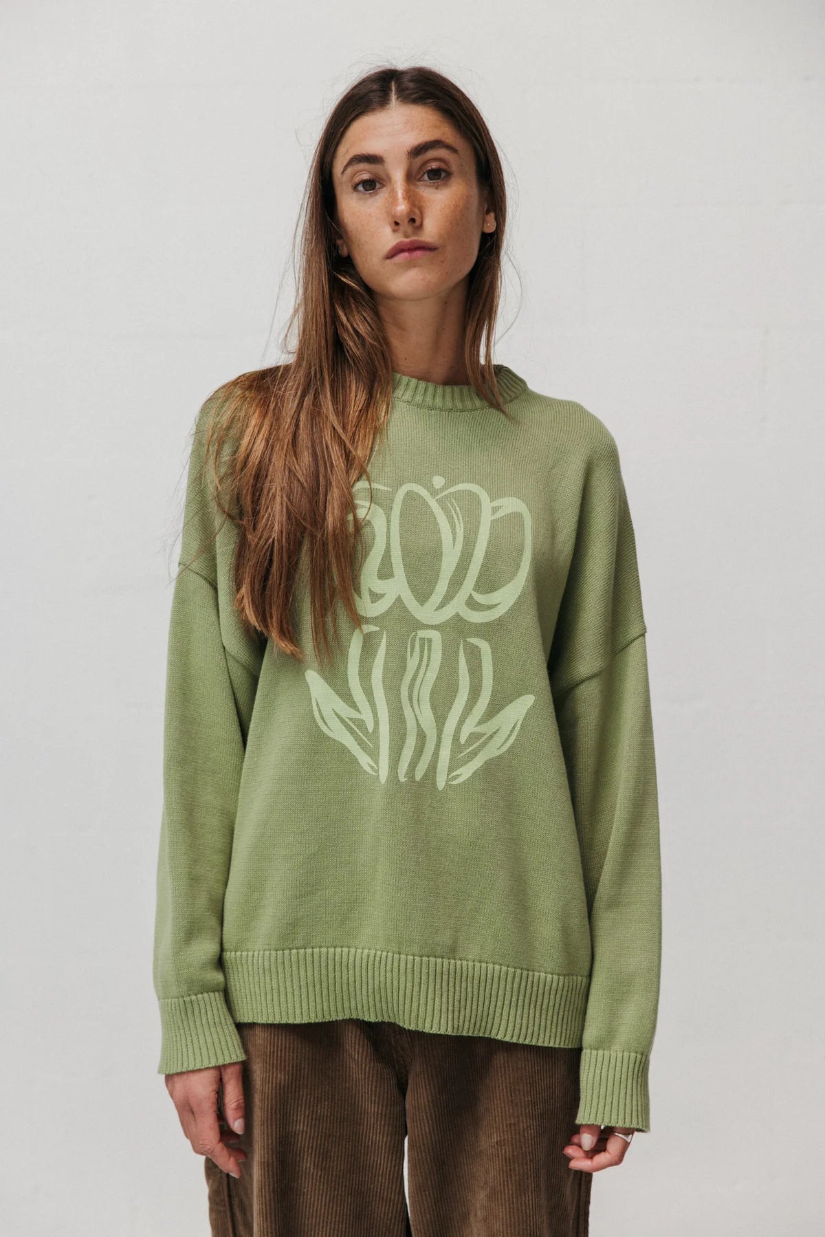 Printed Tulip Sweater Made Of Organic Cotton