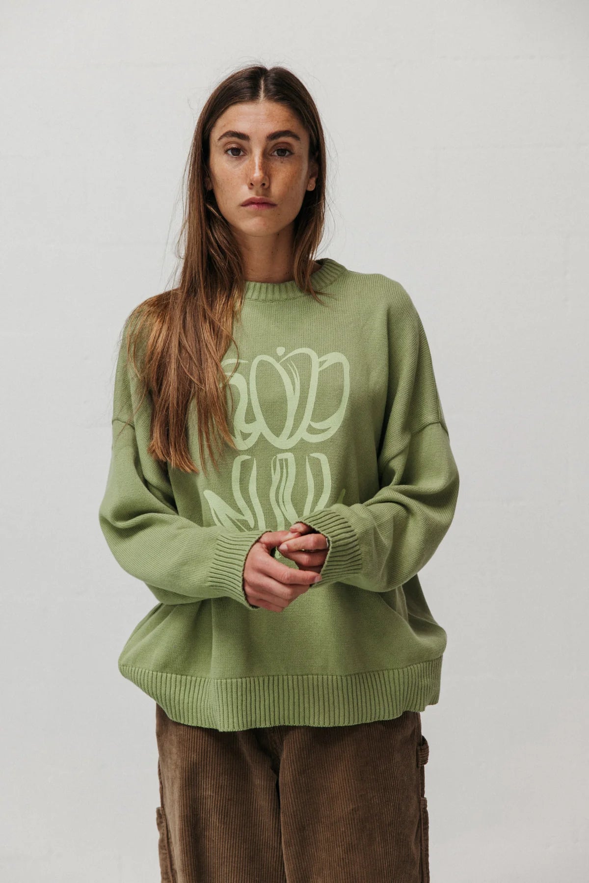 Printed Tulip Sweater Made Of Organic Cotton