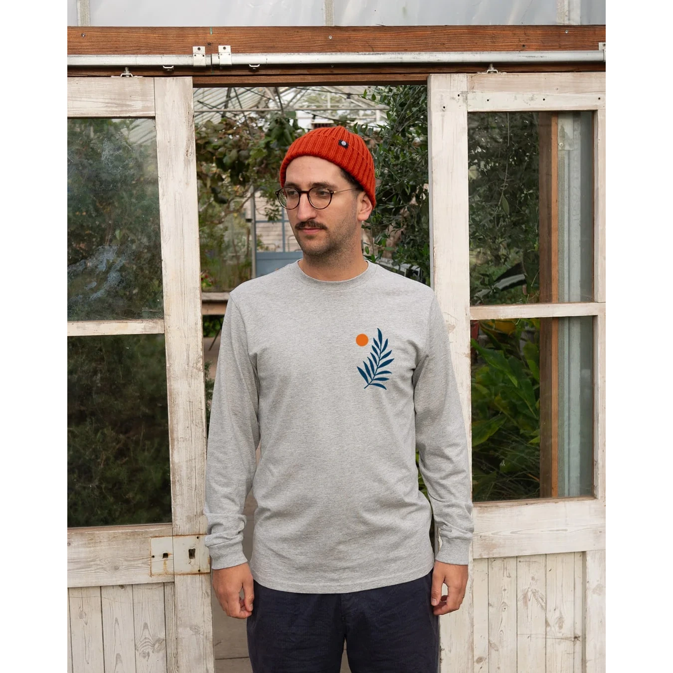 Palm LS T-shirt Made Of Organic Cotton