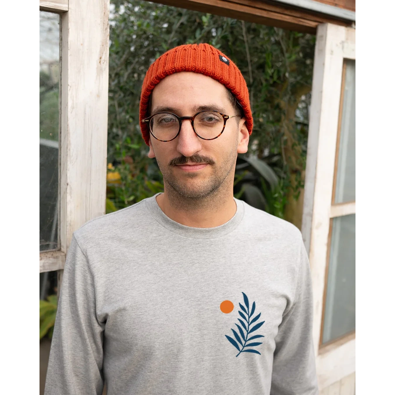 Palm LS T-shirt Made Of Organic Cotton