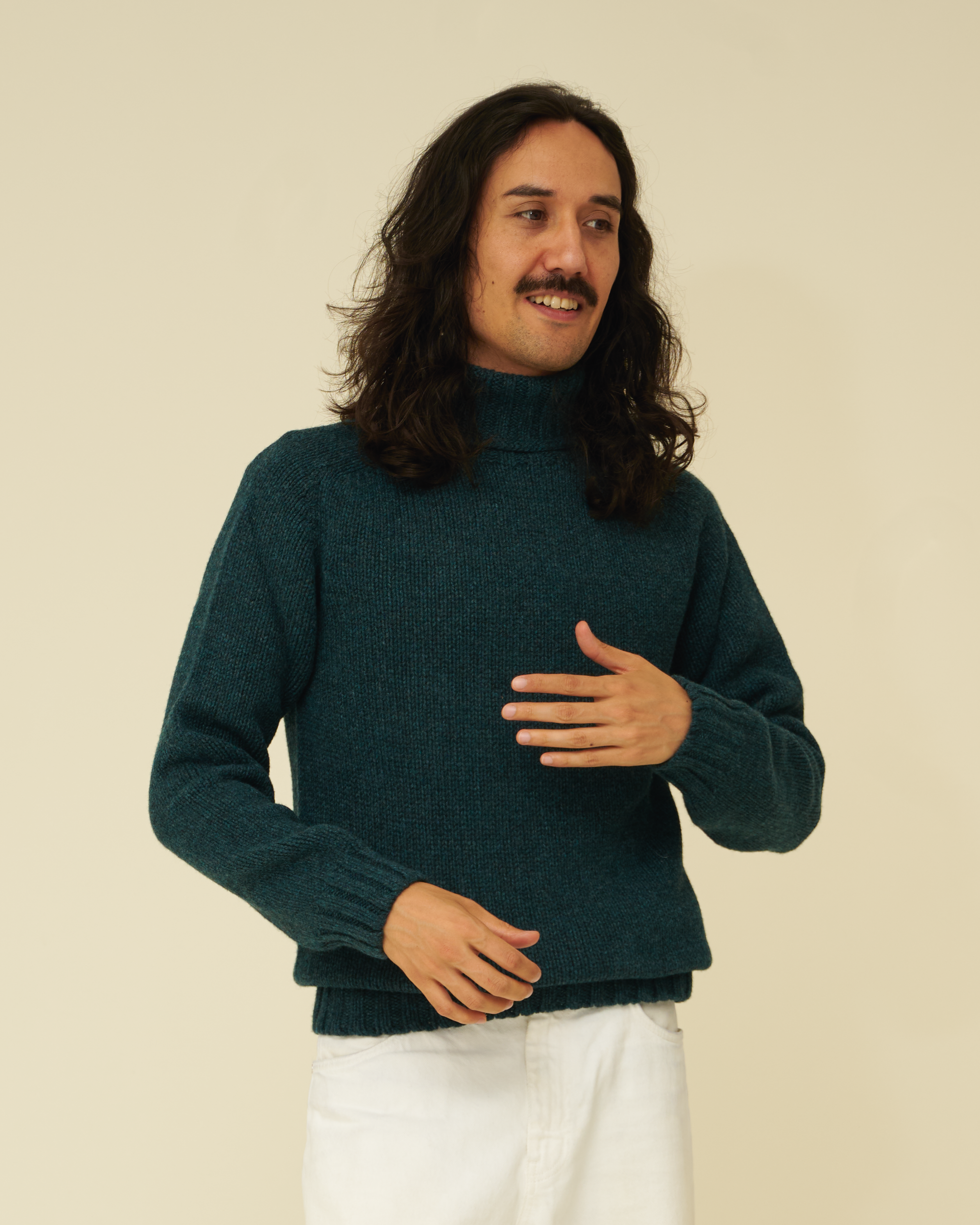 Chunky Lambswool Roll Neck Made Of Merino Wool