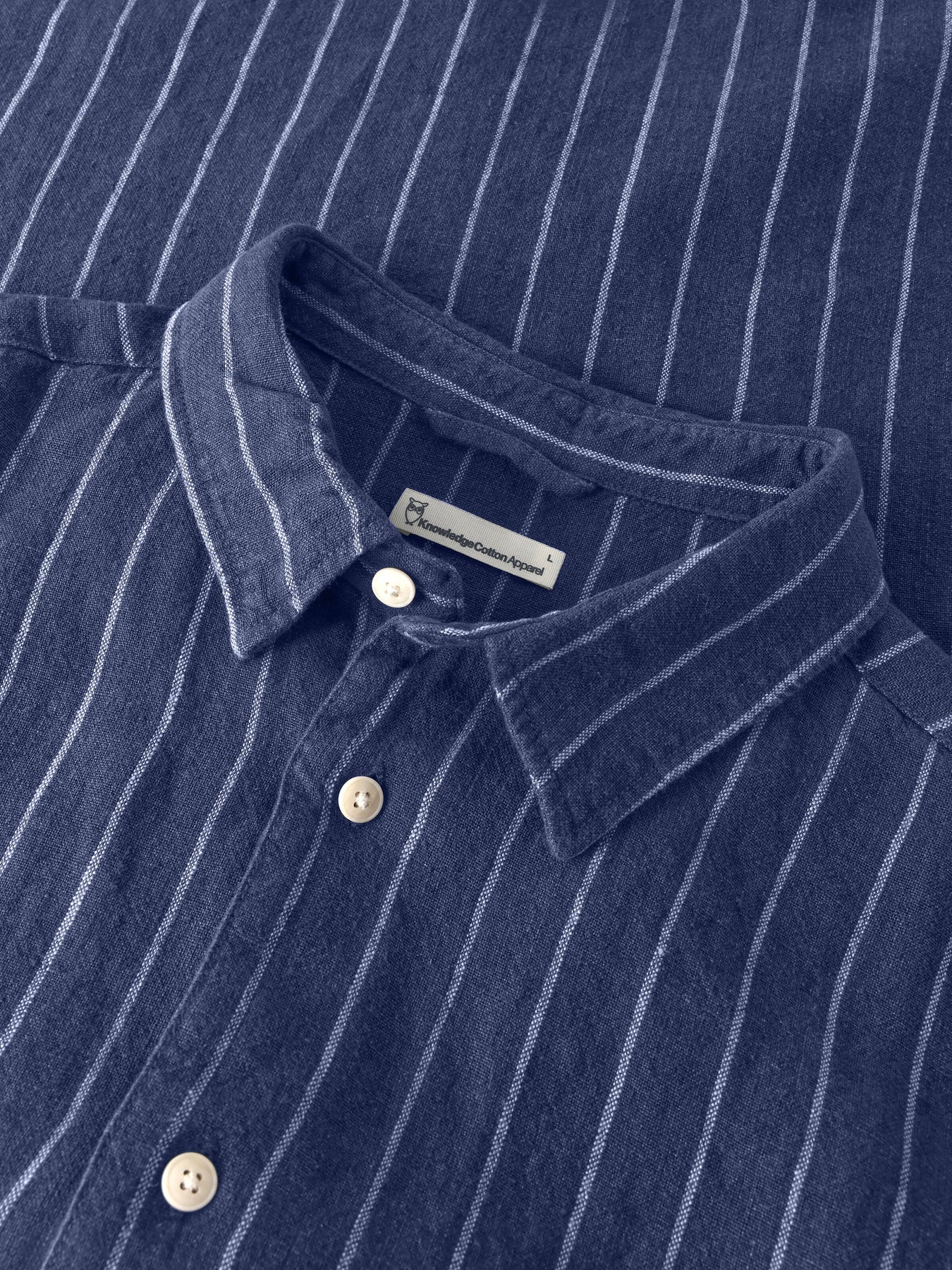 Relaxed Stripe Short Sleeve Shirt Made Of Organic Linen
