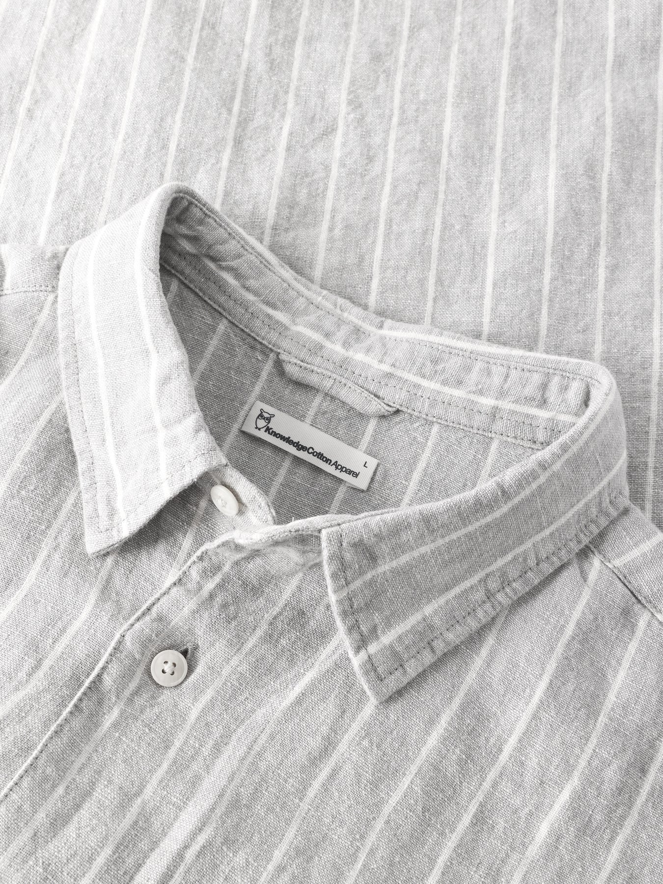Relaxed Stripe Short Sleeve Shirt Made Of Organic Linen