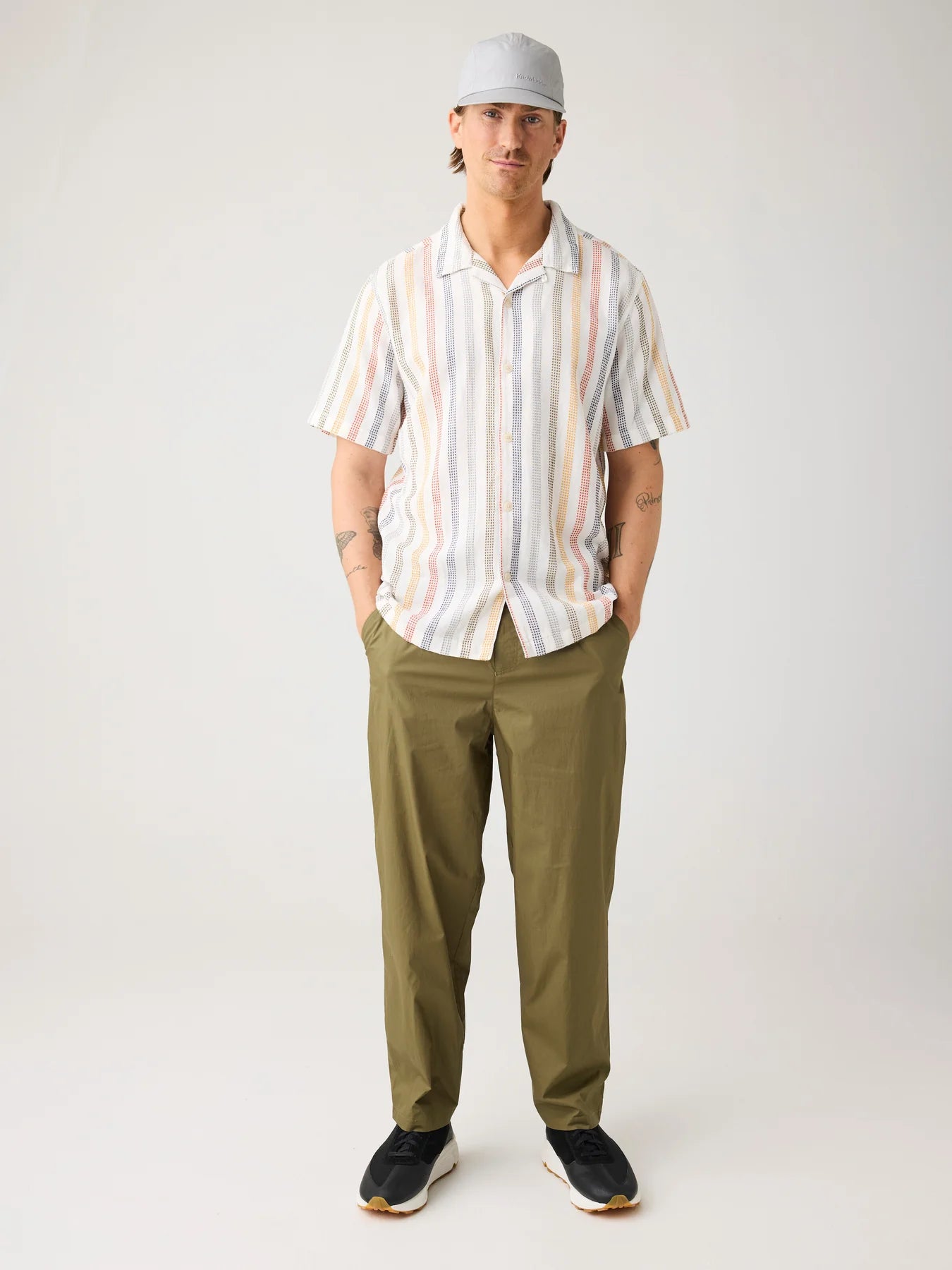 Relaxed Stripe Short Sleeve Shirt Made Of Organic Cotton