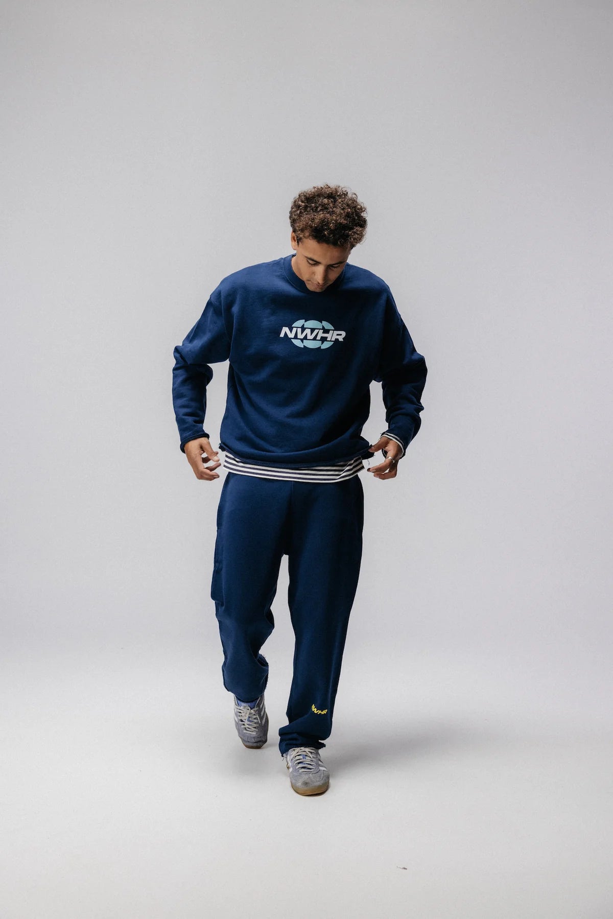 Soft Navy Trousers Made Of Organic Cotton