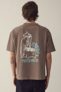 Records Wood T-Shirt Made Of Organic Cotton