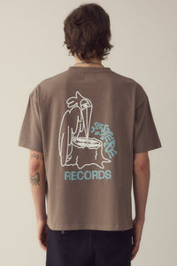 Records Wood T-Shirt Made Of Organic Cotton