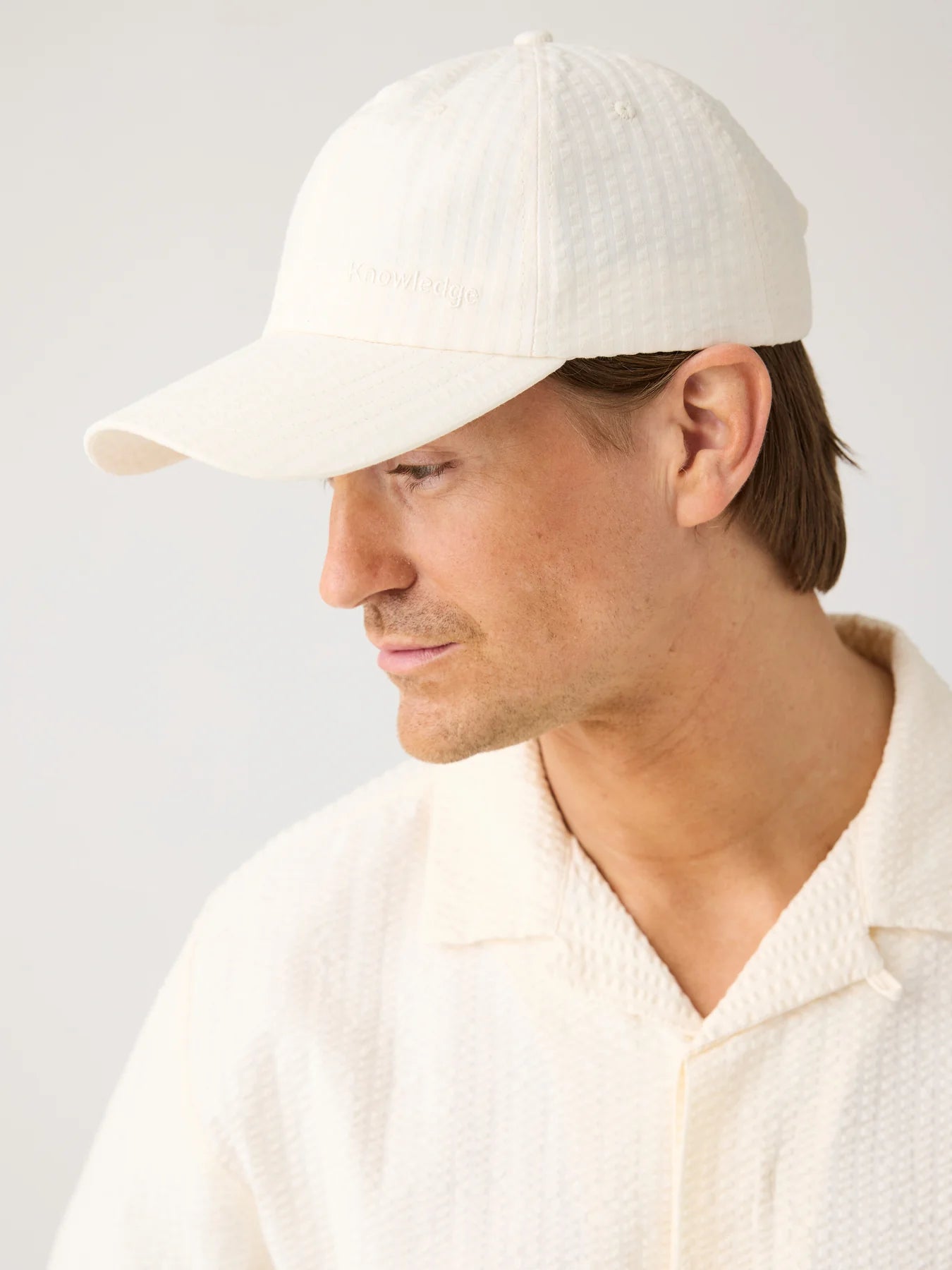 Seersucker Cap Made Of Organic Cotton