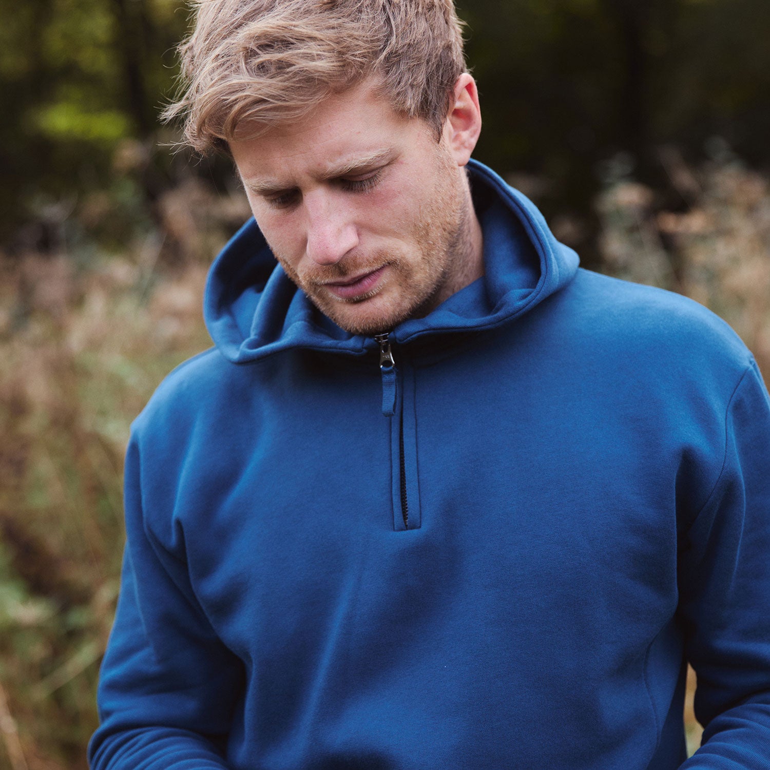 Birling Quarter Zip Hoodie Made From Organic Cotton