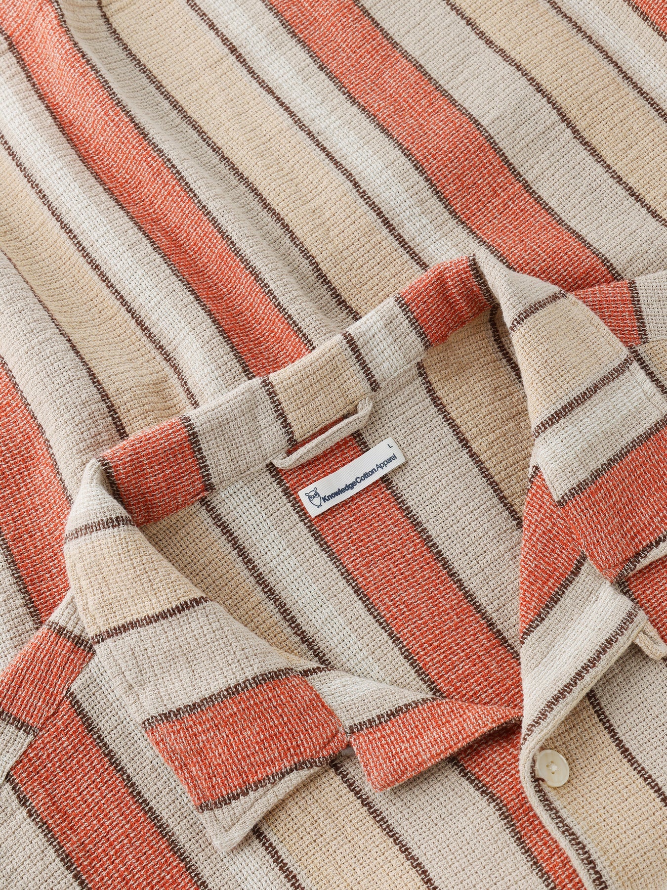 Relaxed Striped Shirt With Patch Pockets Made Of Organic Cotton