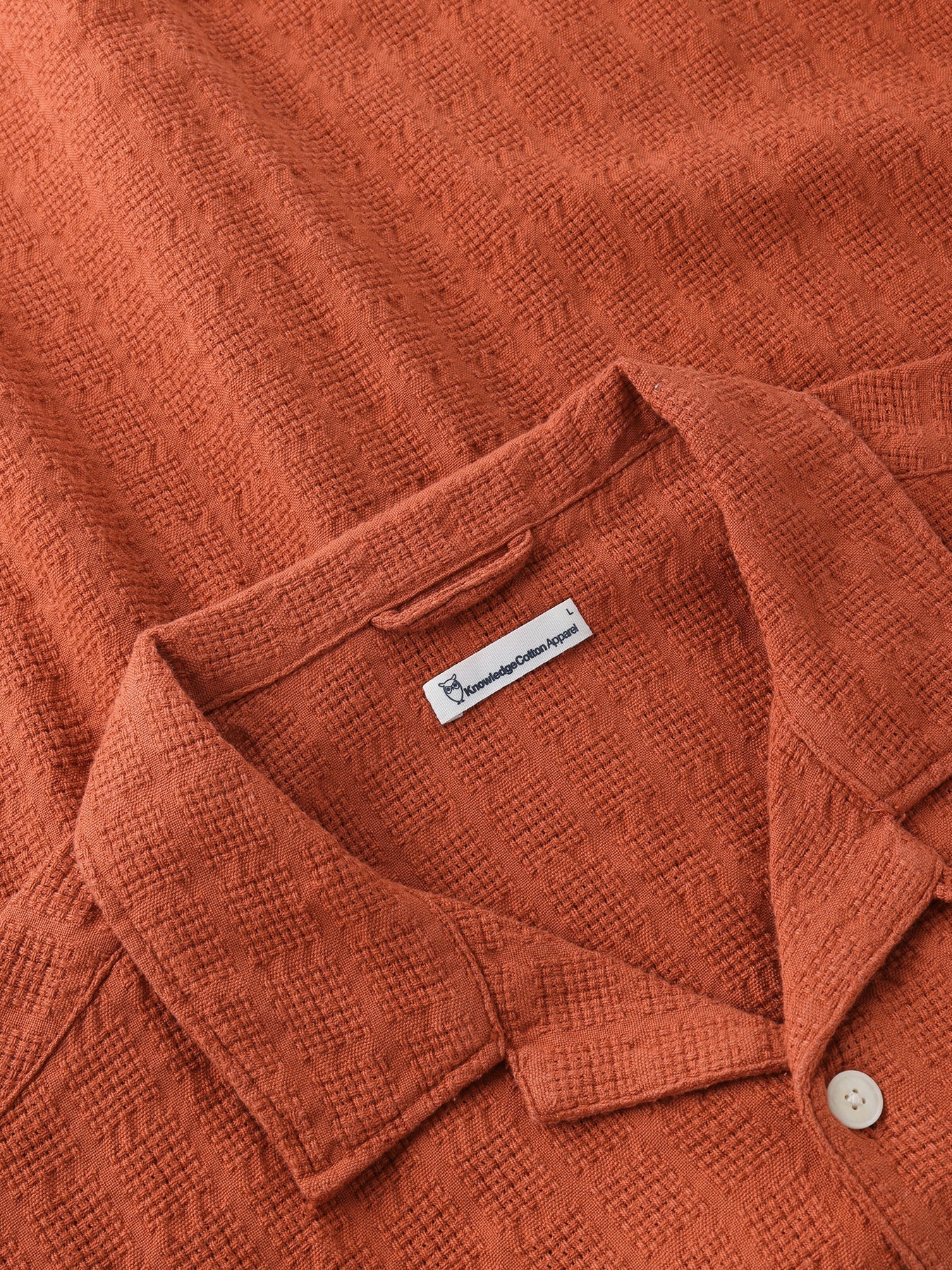 Structure Short Sleeve Shirt Made Of Organic Cotton