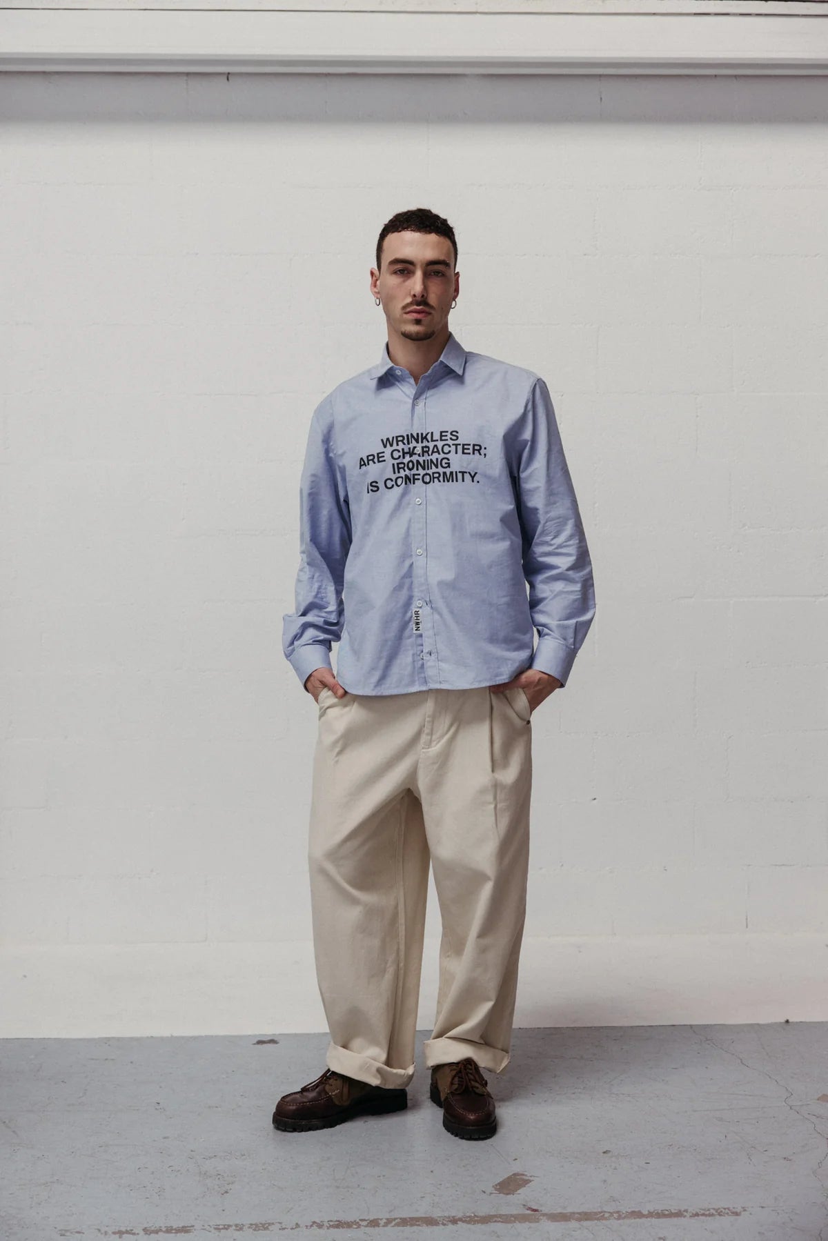 Wrinkles Oversize Shirt Made Of Organic Cotton