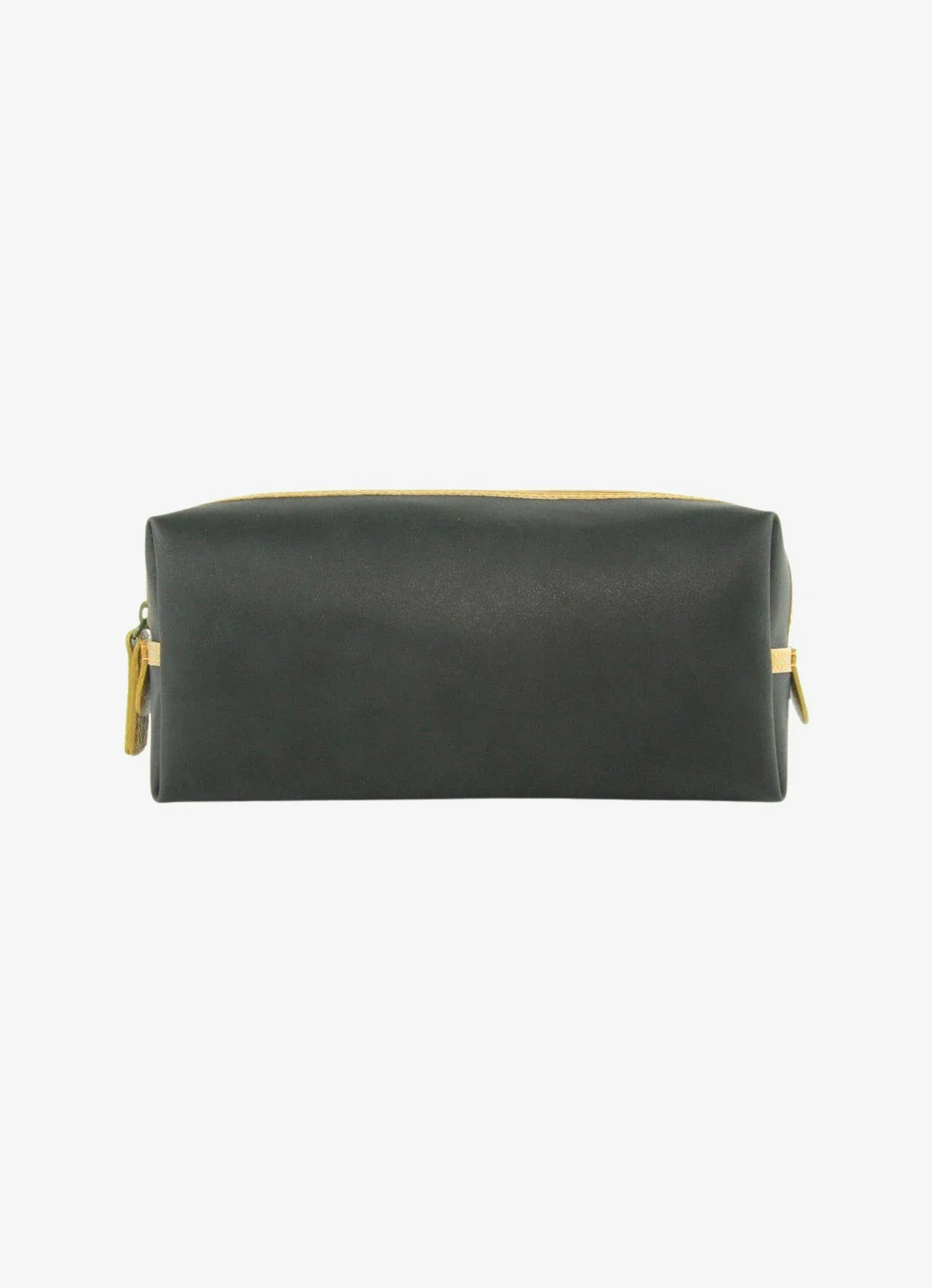 Washbag Medium - Black with Yellow Trim Made Of Firehose/Parachute silk