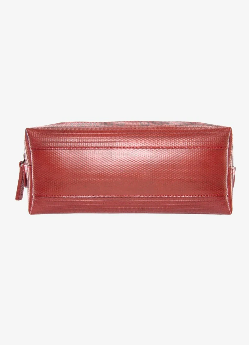 Washbag Medium - Red Made Of Firehose/Parachute silk