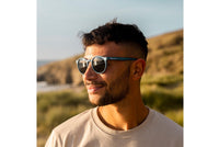 Harlyn Navy Blue Round Sunglasses - Waterhaul