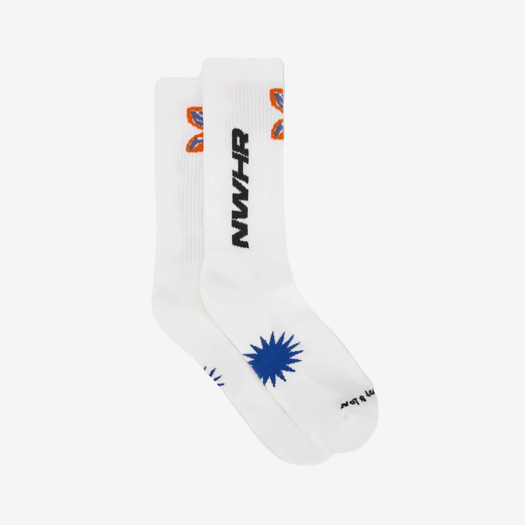 Flying White Sock Made Of Organic Cotton Mix