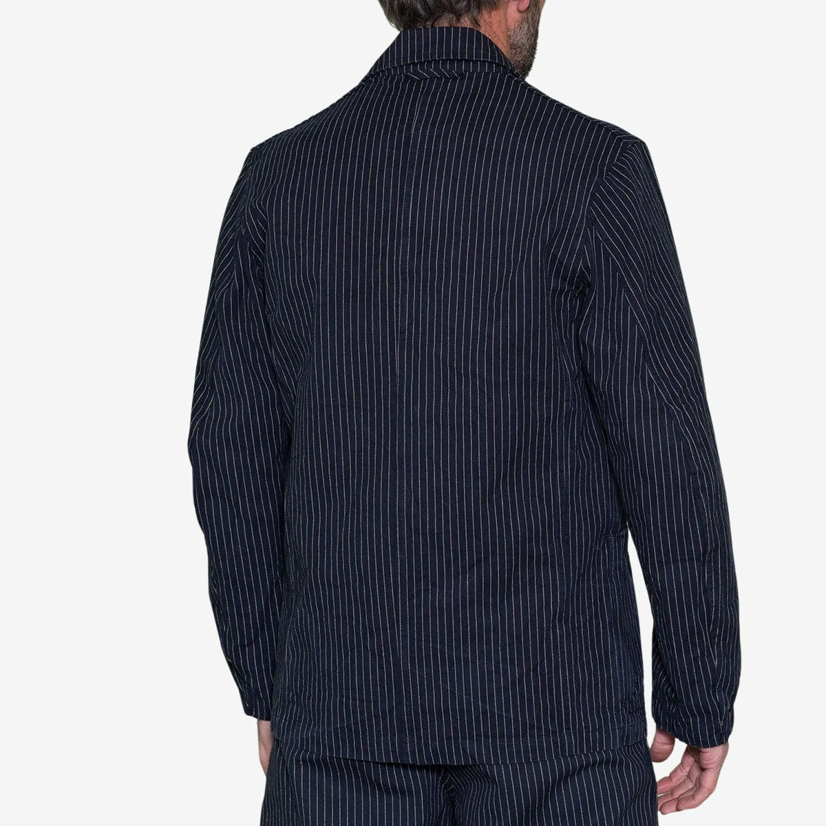 Chalk Stripe Engineer Jacket Made Of Cotton