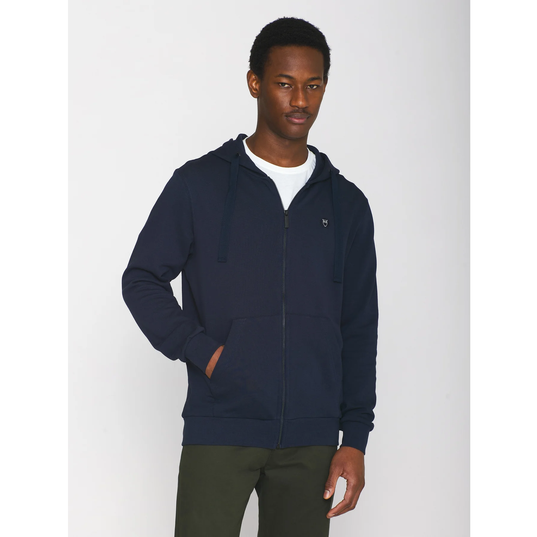 Knowledge cotton apparel zip hoodie outlet