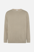 Bubble Knit Crew Neck Made Of Organic Cotton