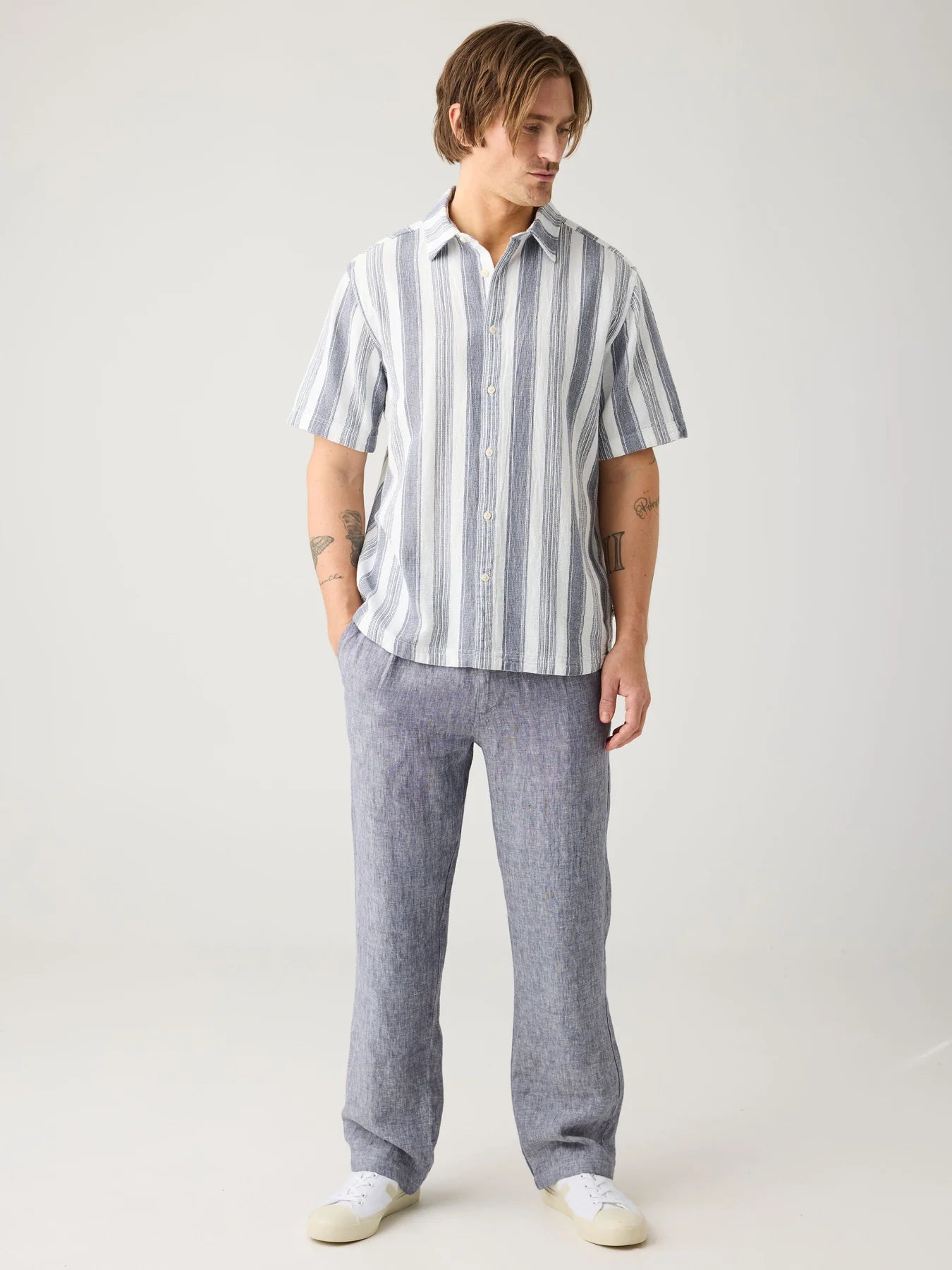 Loose Trousers Made Of Organic Linen