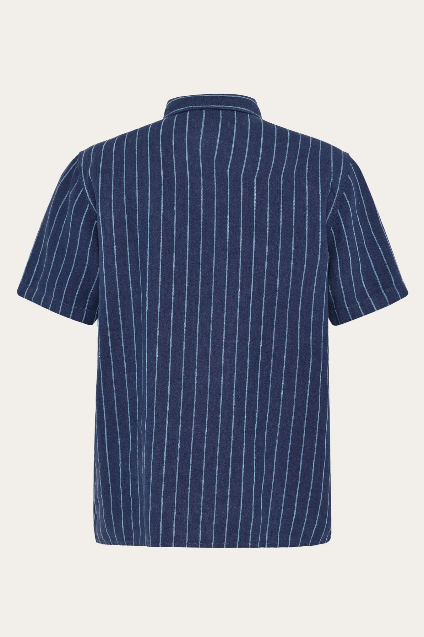 Relaxed Stripe Short Sleeve Shirt Made Of Organic Linen