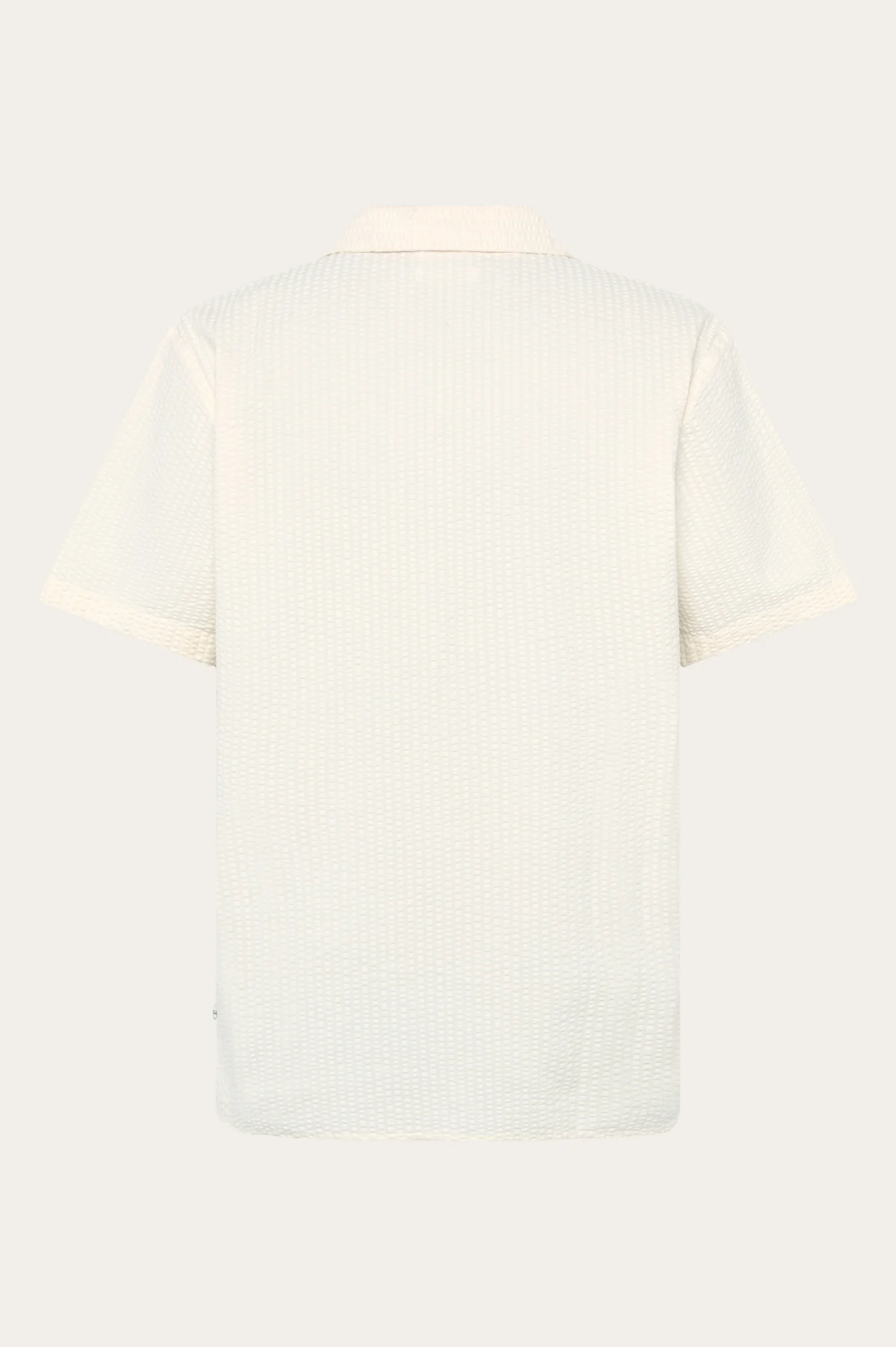 Relaxed Seersucker Short Sleeve Shirt Made Of Organic Cotton