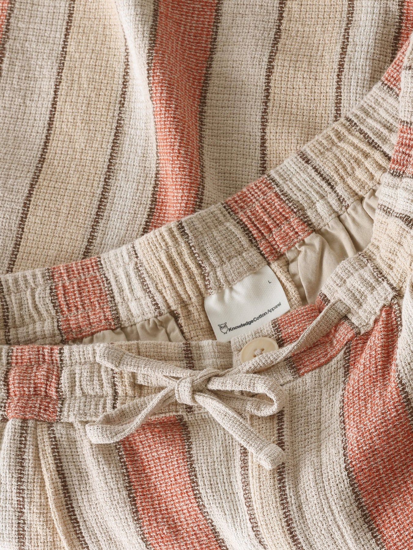 Fig Loose Striped Shorts Made Of Organic Cotton