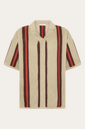 Regular Striped Knit Shirt Made Of Organic Cotton