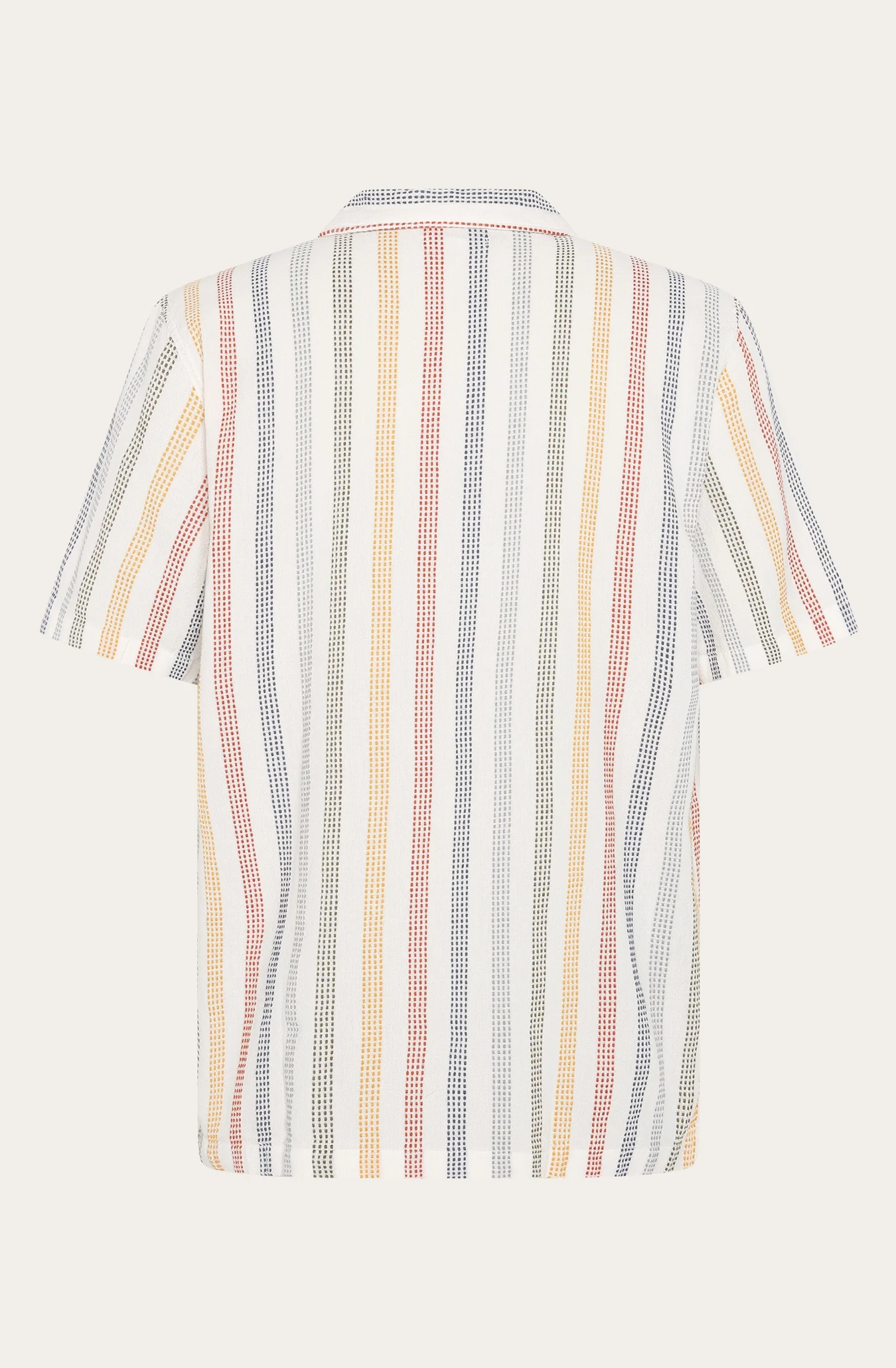 Relaxed Stripe Short Sleeve Shirt Made Of Organic Cotton