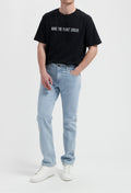 Bryce Mid Straight Made Of Organic Cotton, Recycled Cotton And Wood