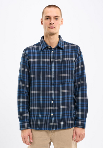 Knowledge Cotton Apparel Relaxed Checked Shirt
